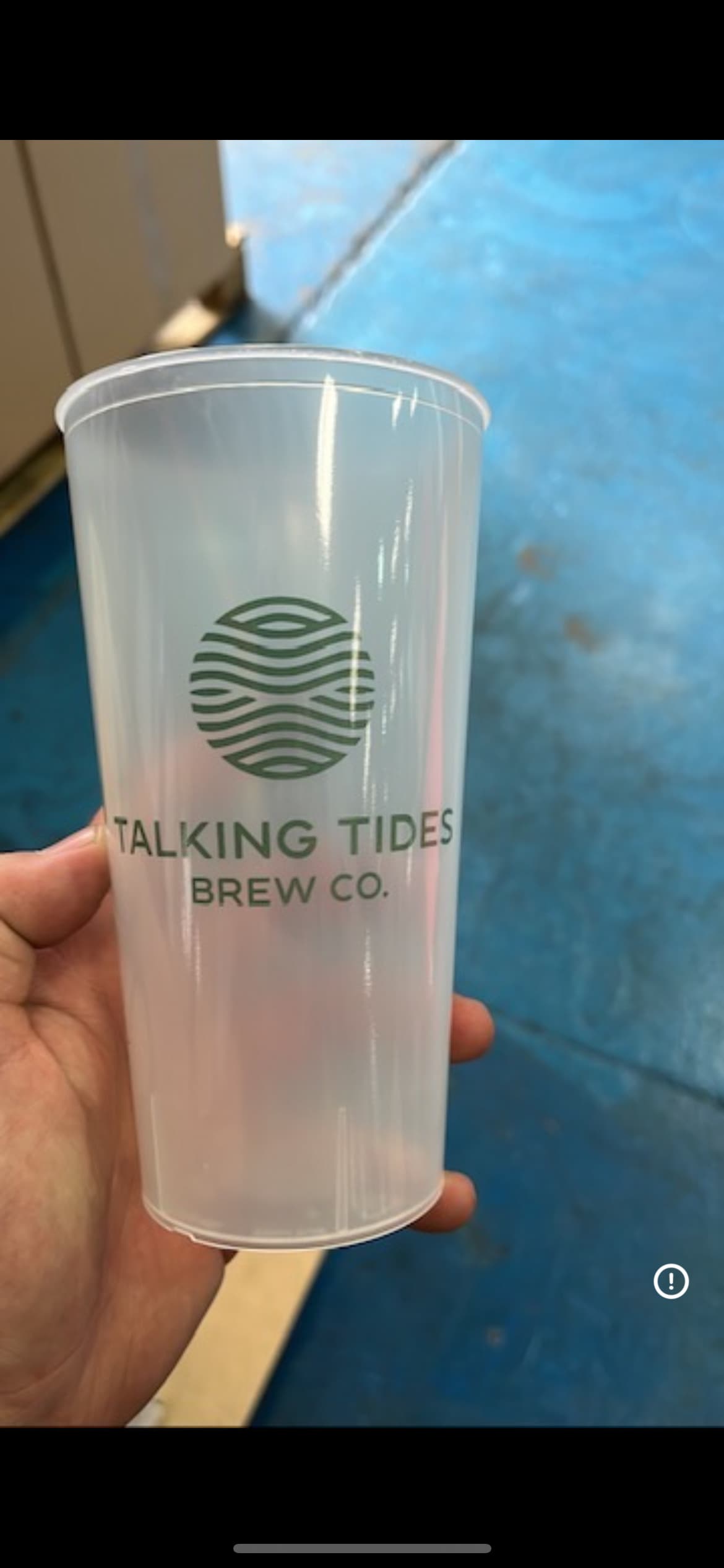 Branded festival cups showing full-colour sponsor artwork