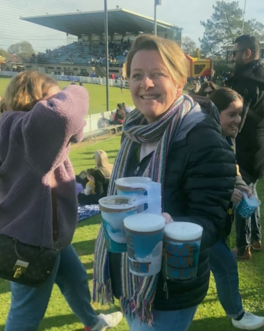 UK festival cups being used at a music event