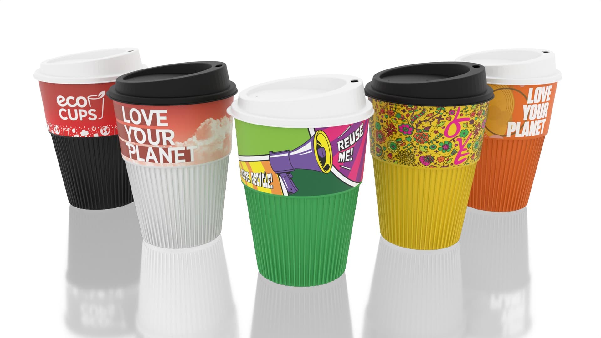Full-Colour Reusable Hot Drinks Cup