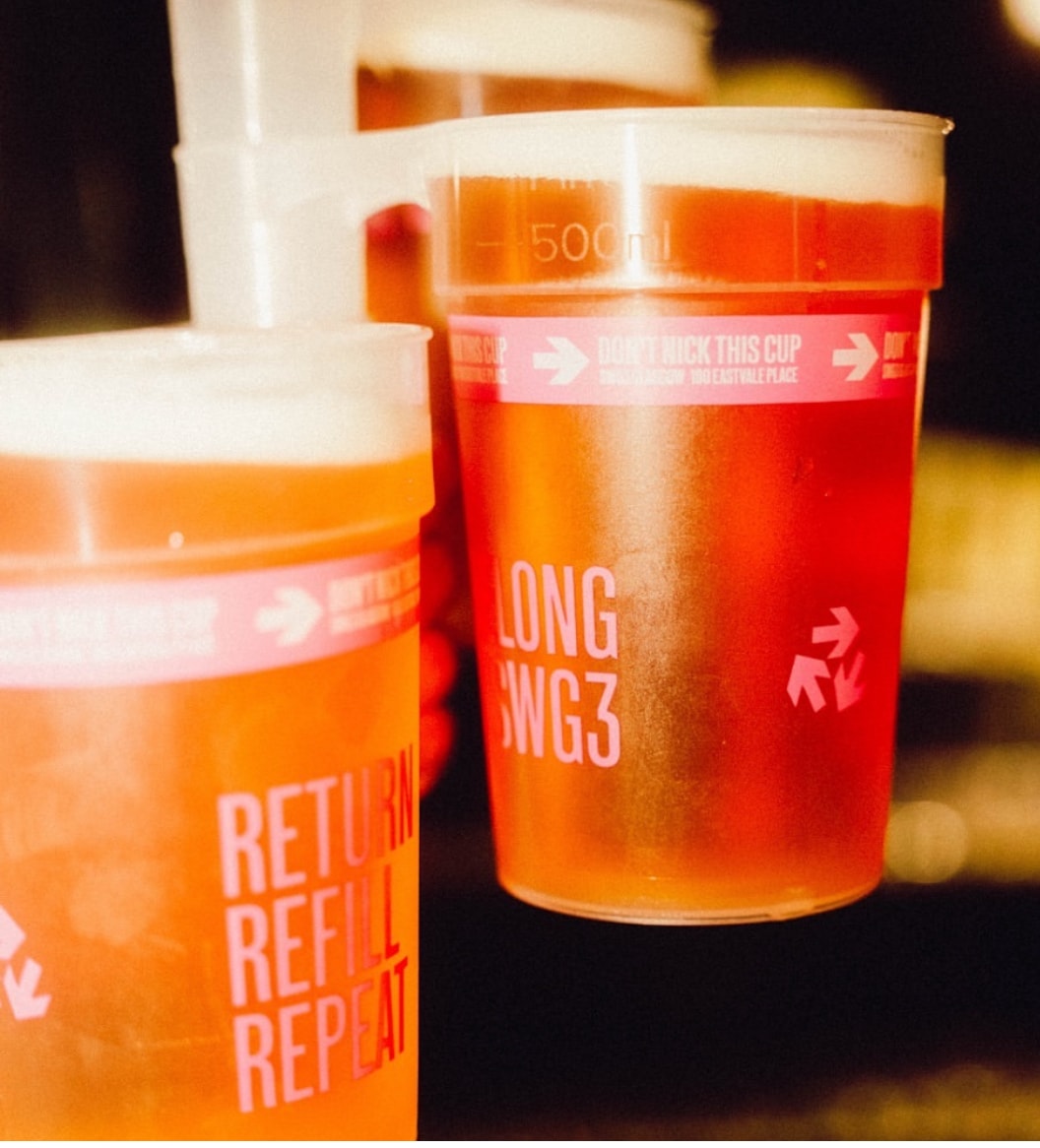 Personalised reusable plastic cups for events in Greater Manchester