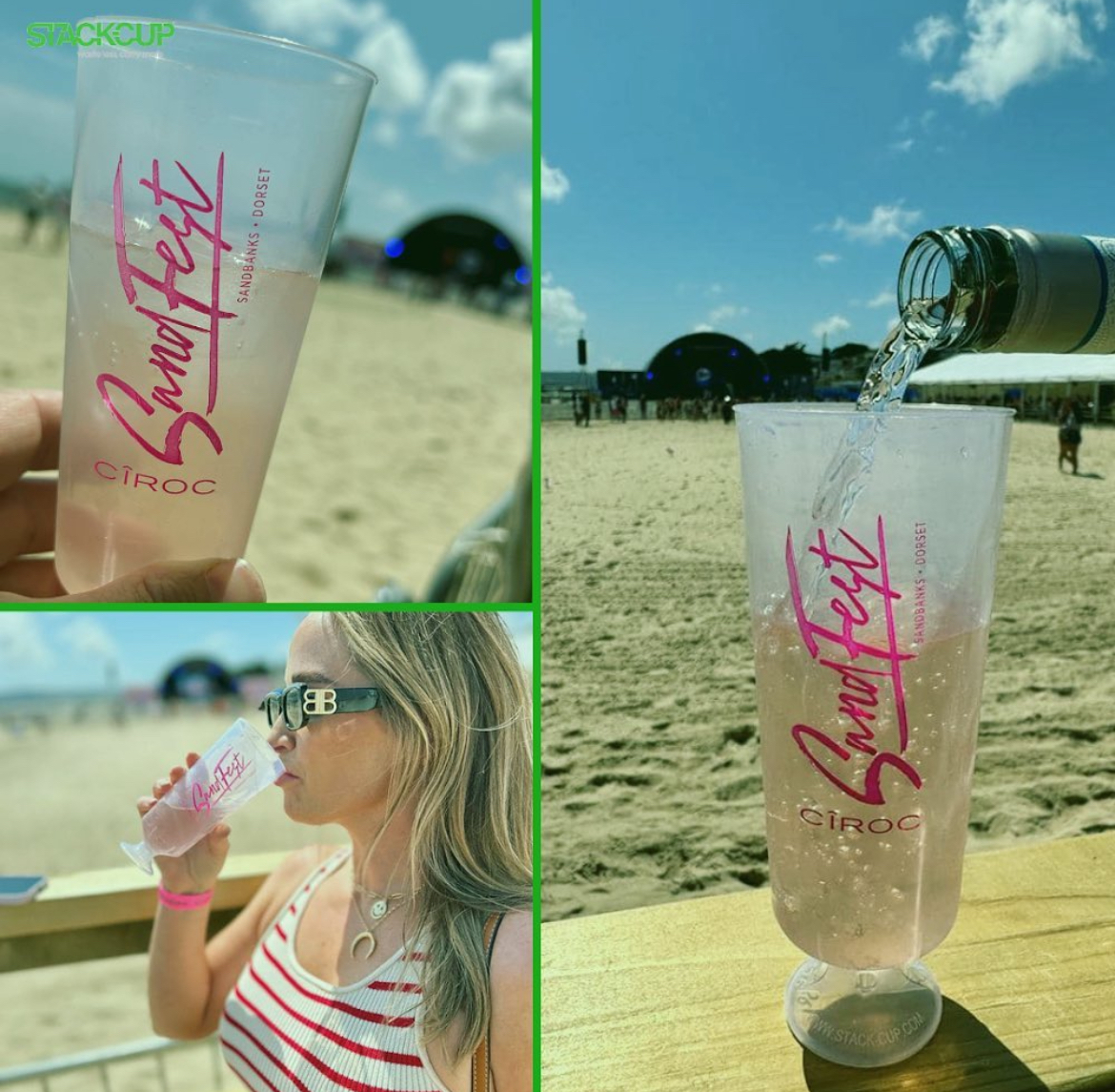 Stack-Cup UK manufacturing facility producing branded reusable pint cups